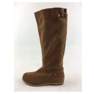 Reef High Desert Chestnut Suede Knee High Boots 7.5 38 Bohemian Boho Slouch Flat